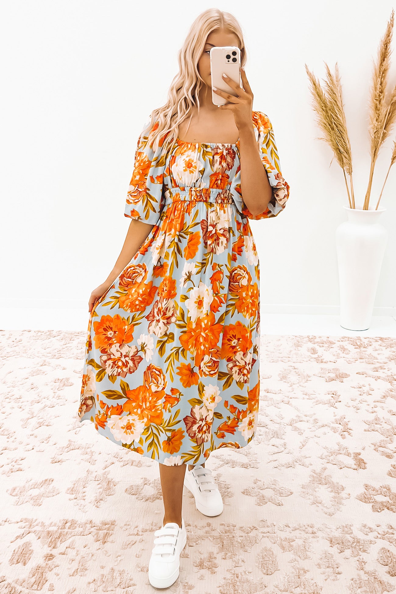 Thea Midi Dress Floral