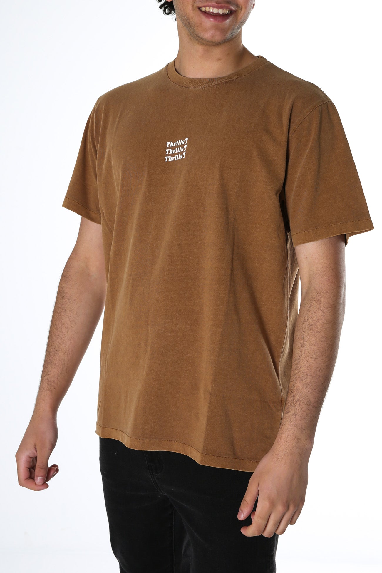 Thrills Unlimited Merch Fit Tee Tobacco