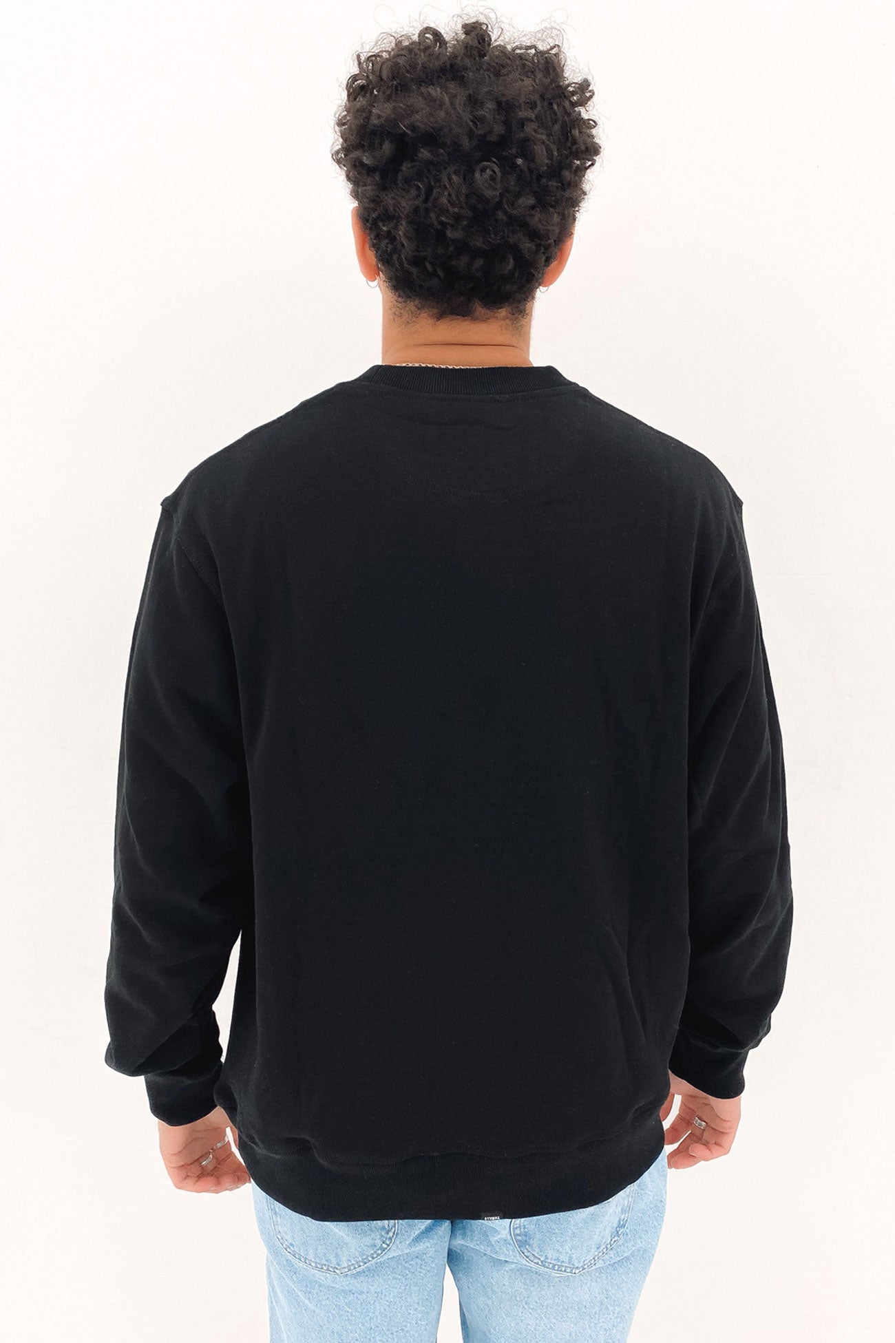 Thrills Workwear Embro Oversize Fit Crew Black