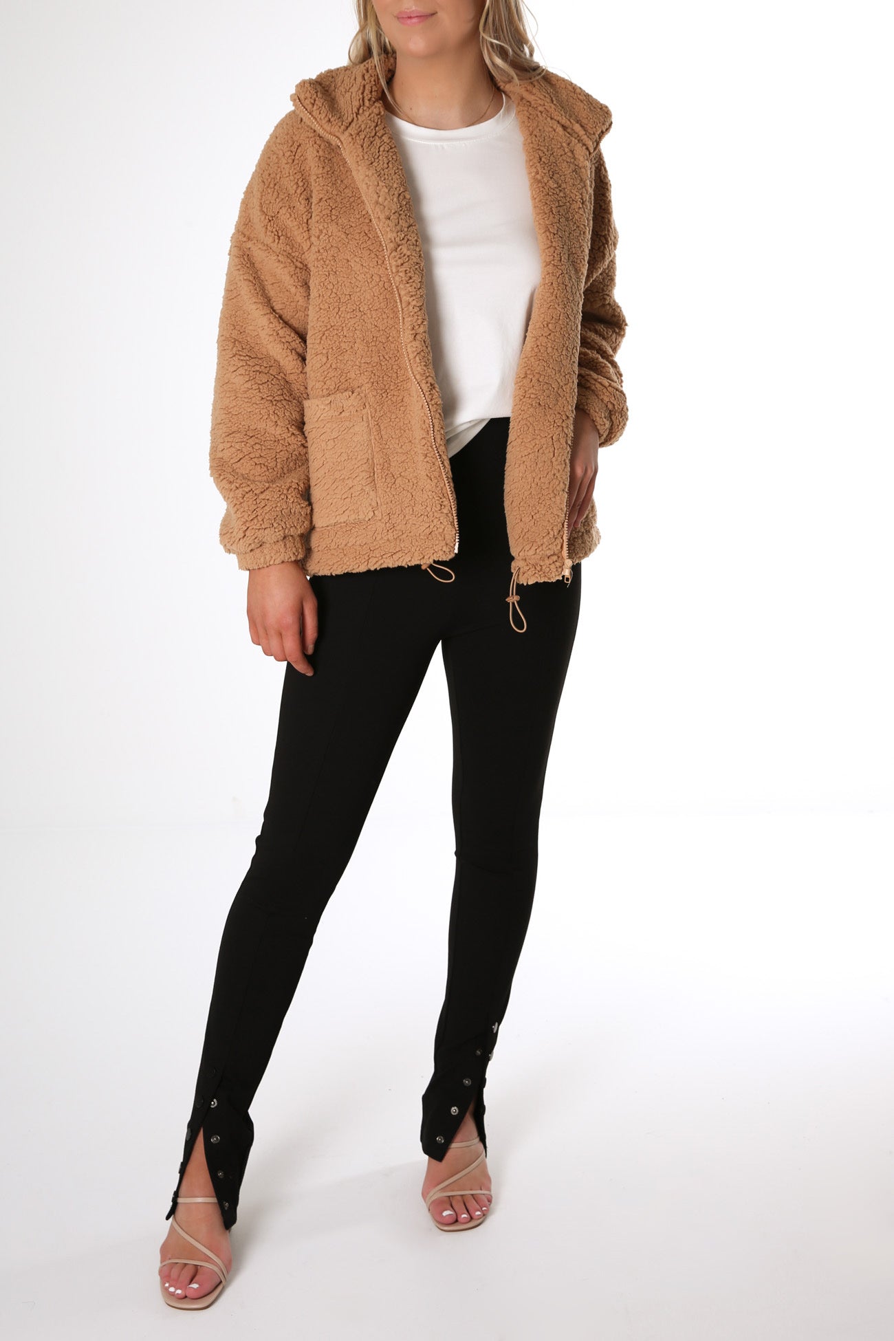 Tilda Teddy Jacket Tan
