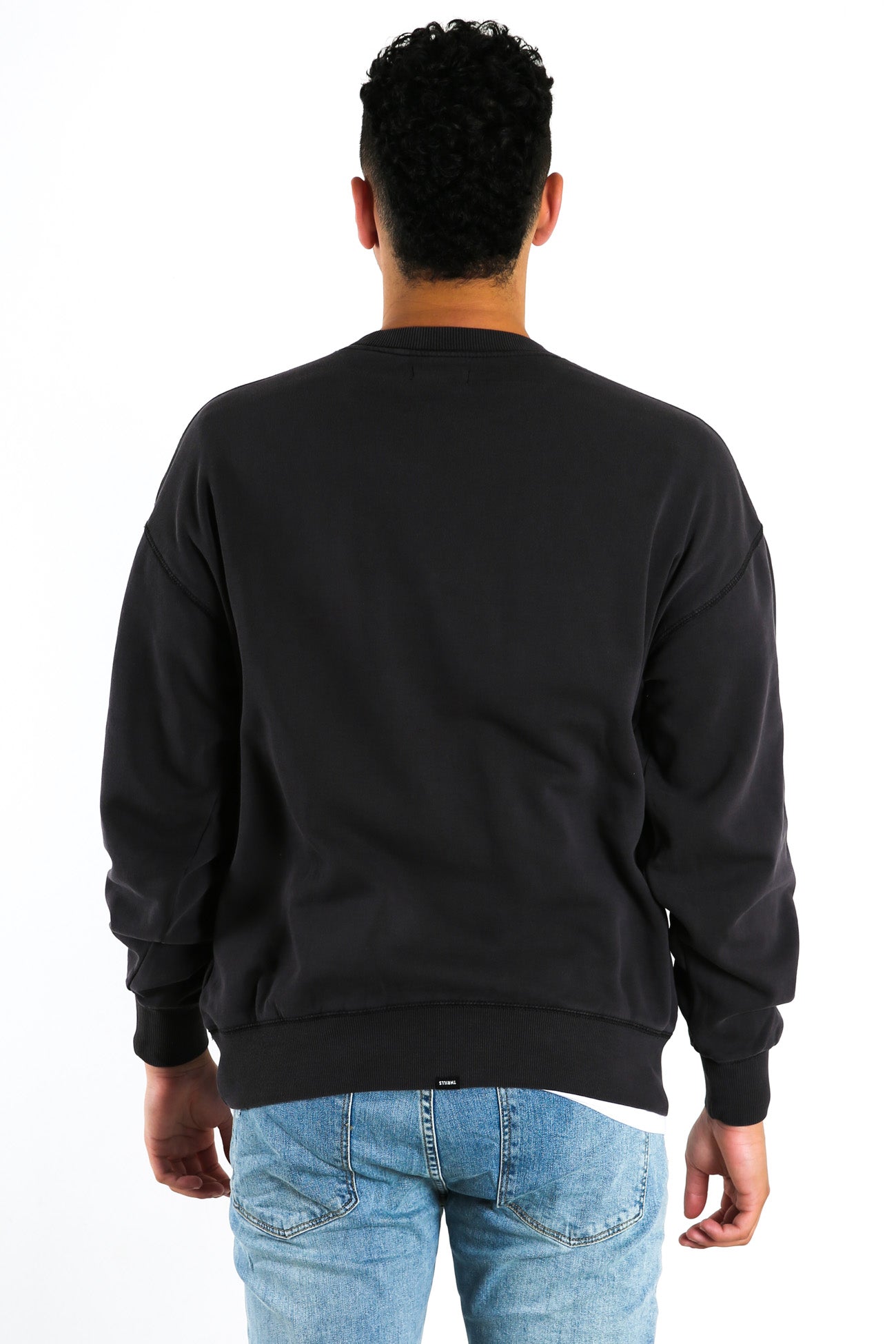 Tonal Thrills Company Slouch Fit Crew Heritage Black