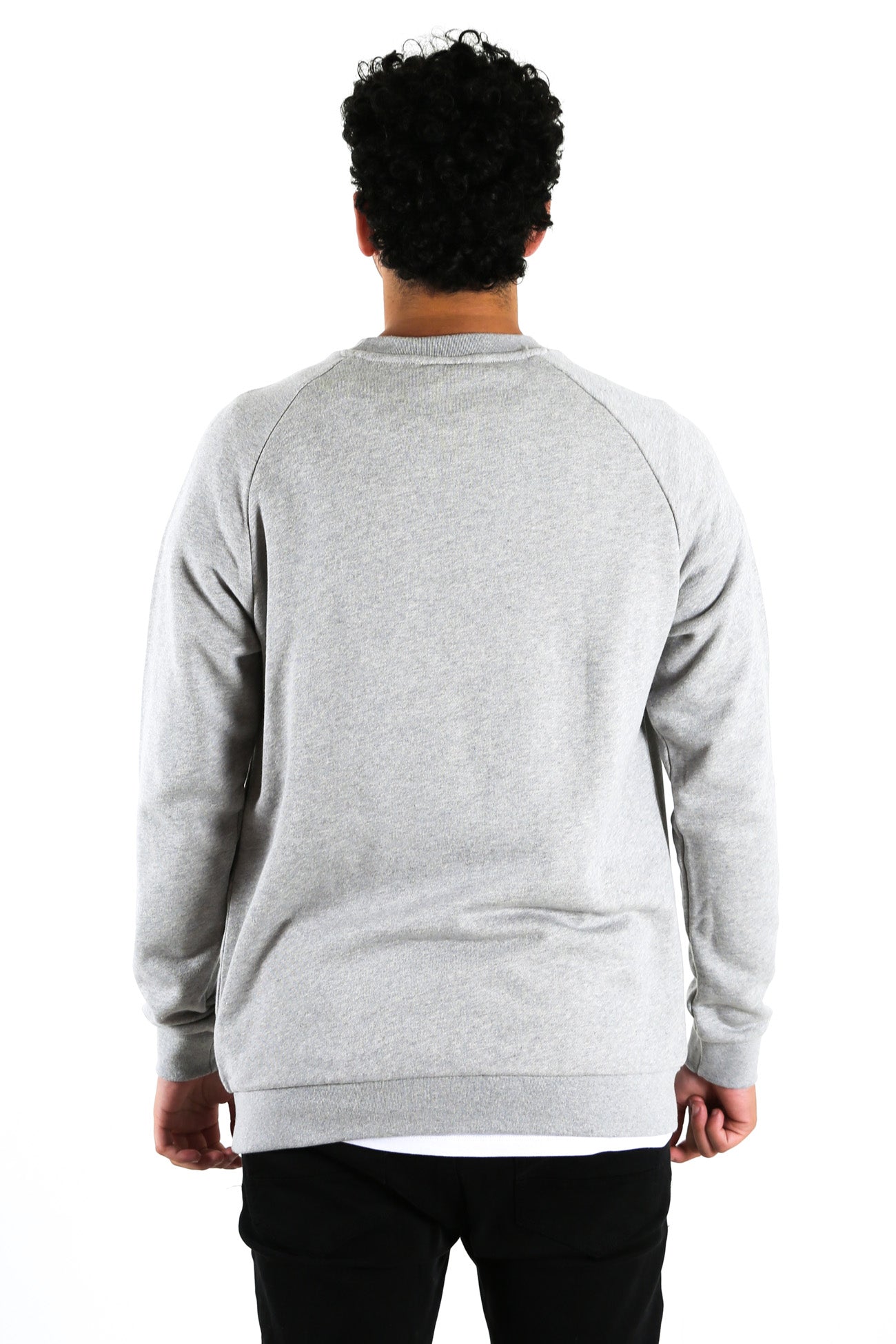 Trefoil Crew Medium Grey Heather