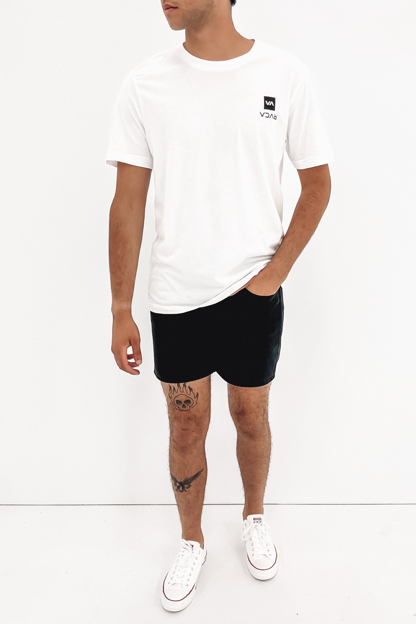 Upstate Short Organic Sleeve Tee White