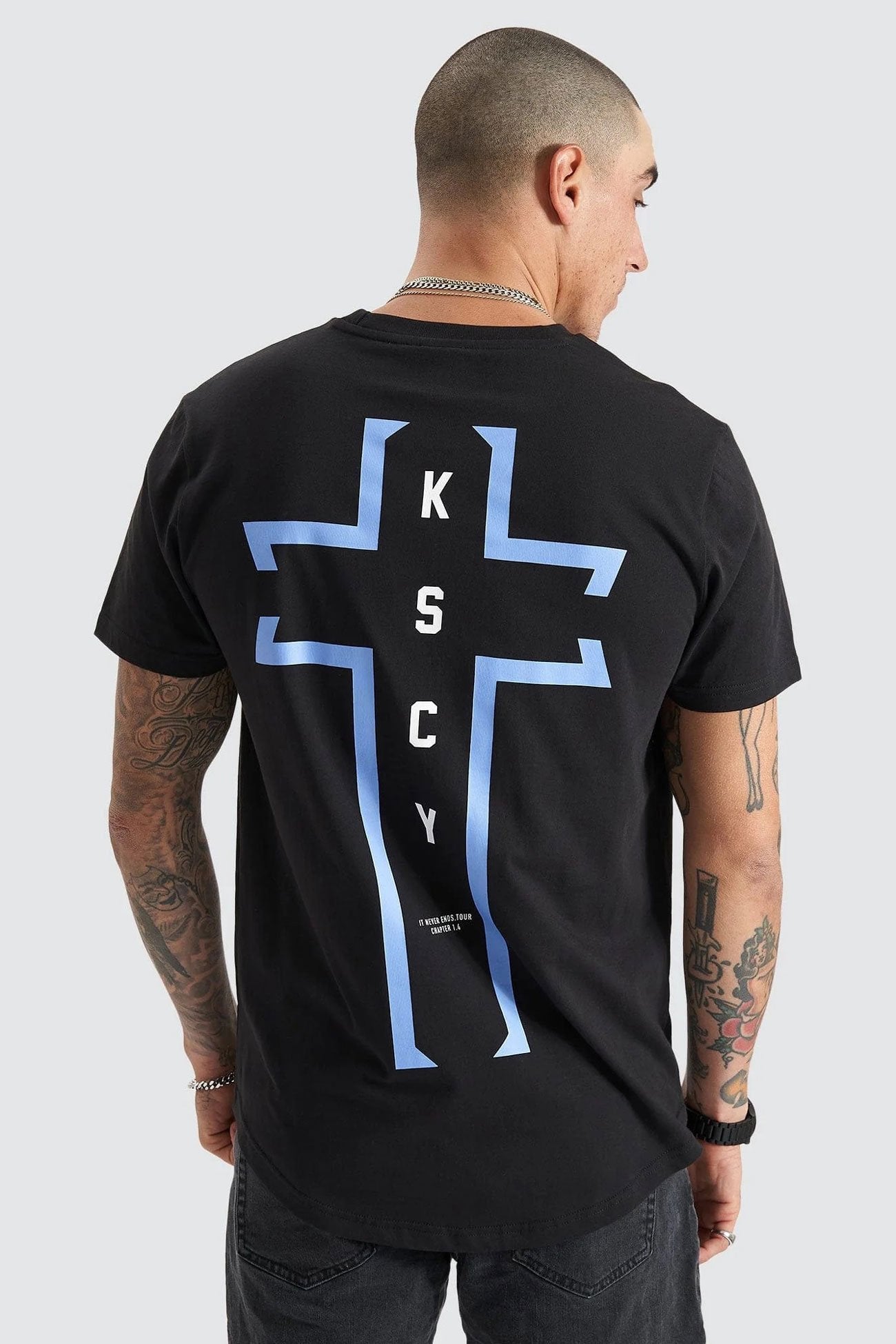 Vigour Dual Curved Tee Jet Black