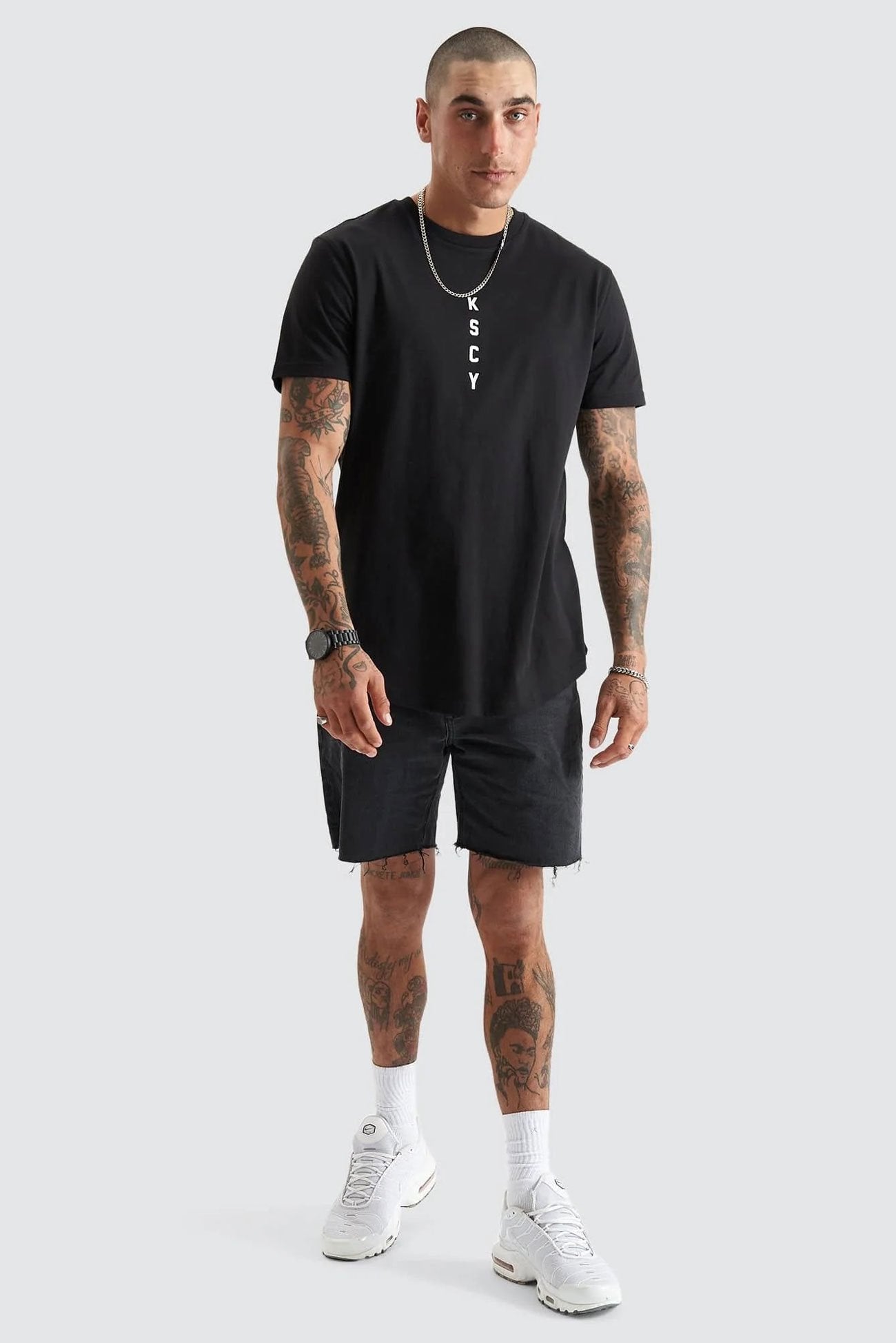 Vigour Dual Curved Tee Jet Black