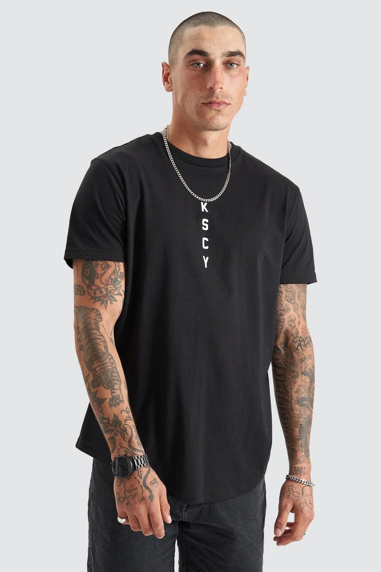 Vigour Dual Curved Tee Jet Black