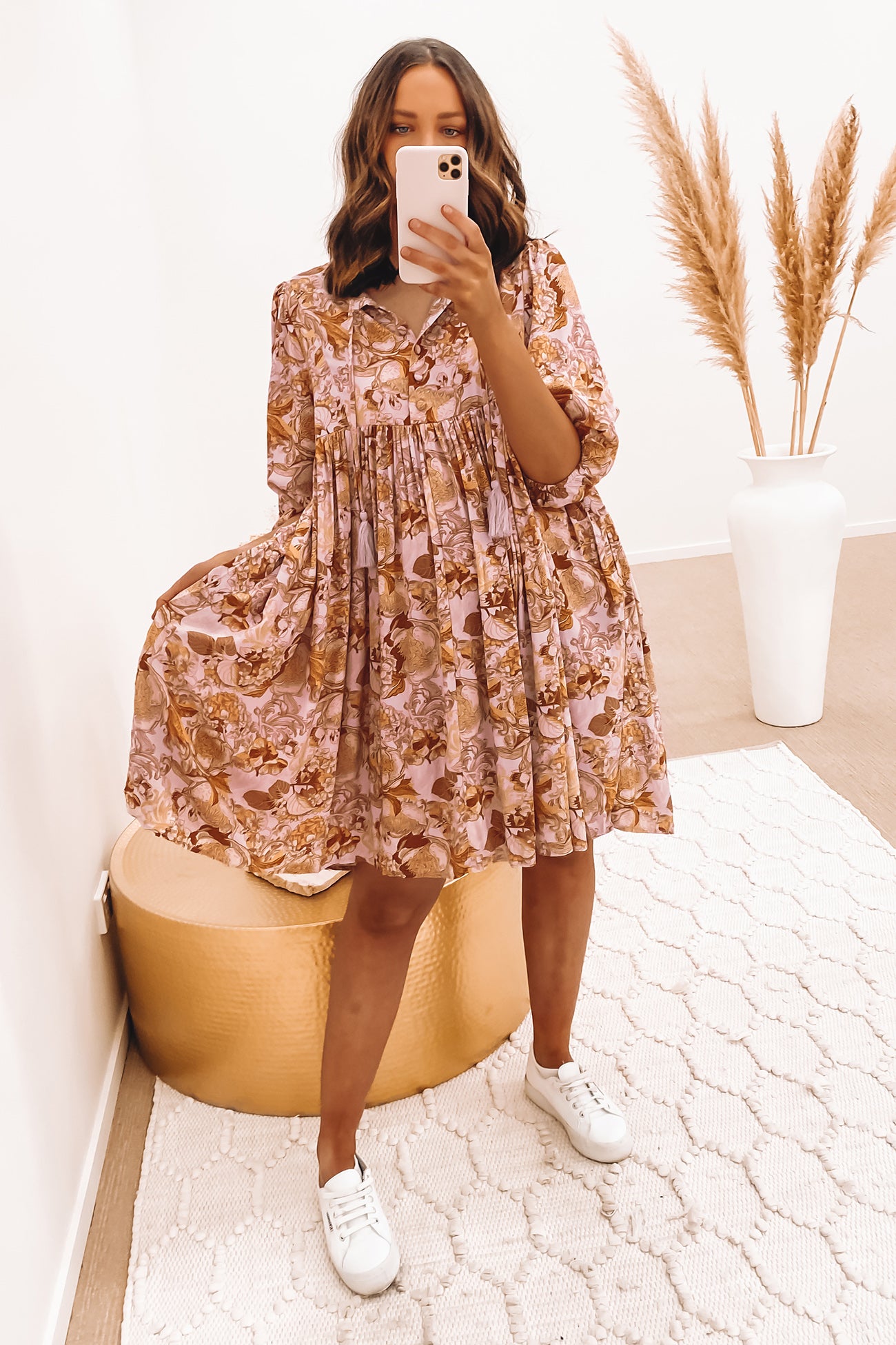 Wesley Mini Dress Blush Floral
