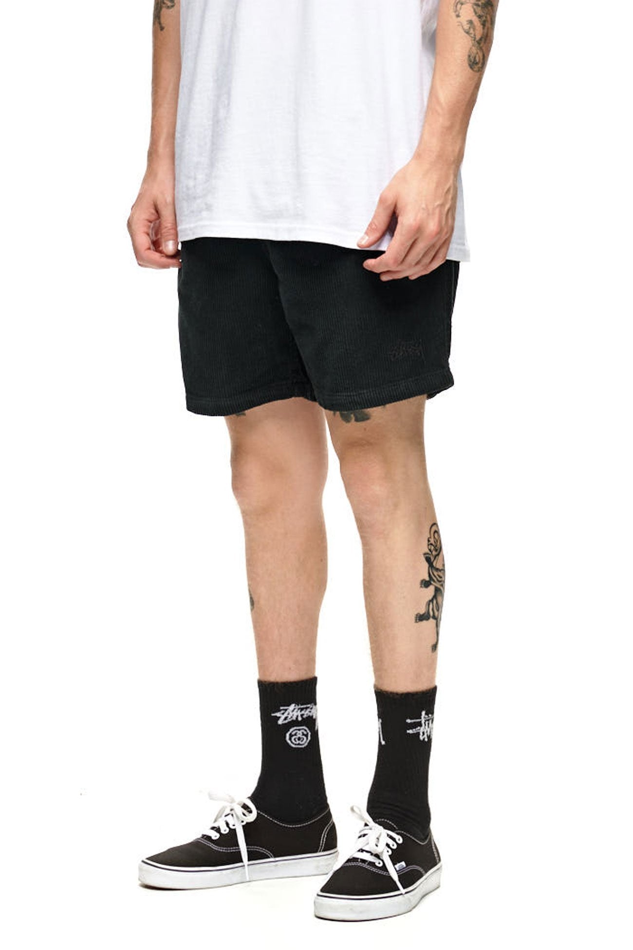 Wide Wale Cord Beachshort Black Black