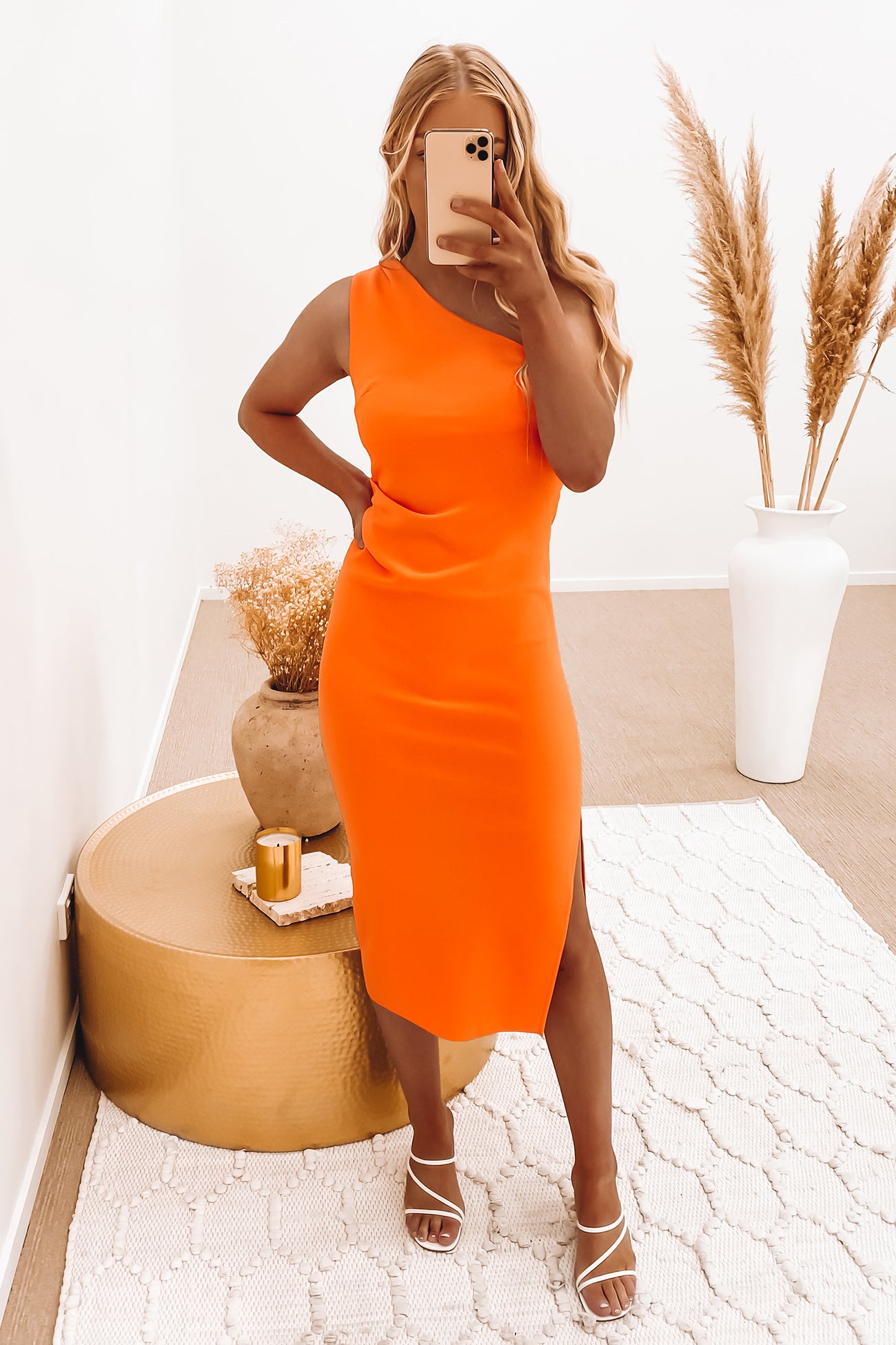 Willow Midi Dress Orange