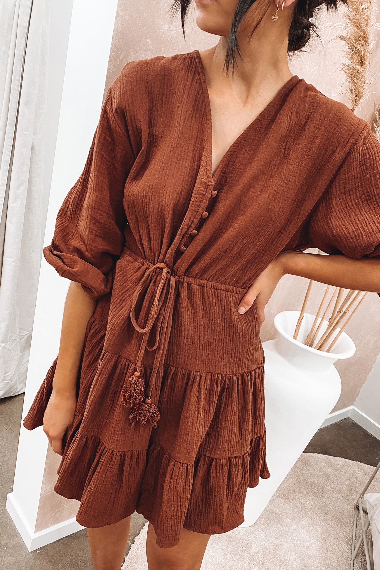 Wilson Mini Dress Chocolate