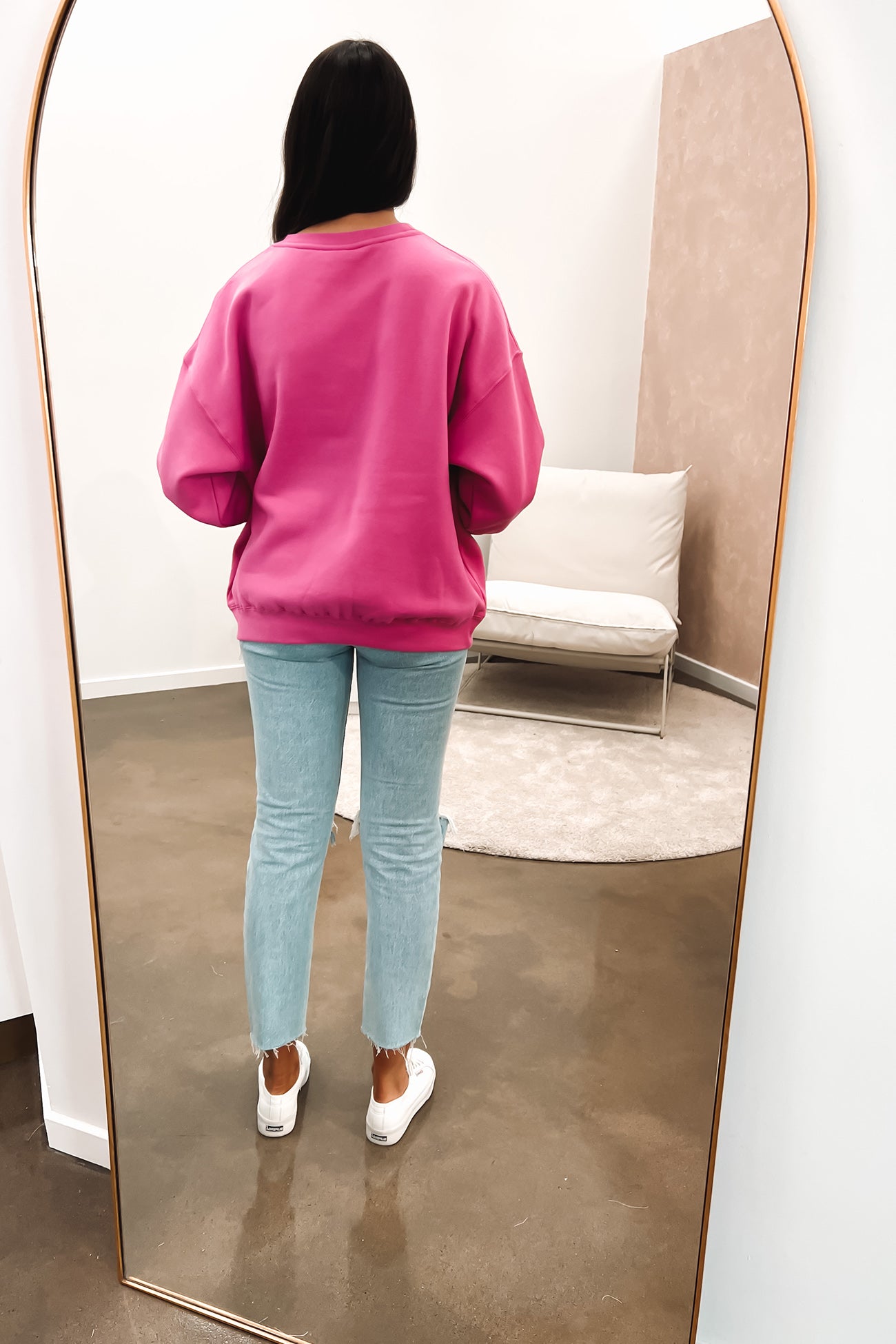 World League Oversized Crew Pigment Bubblegum