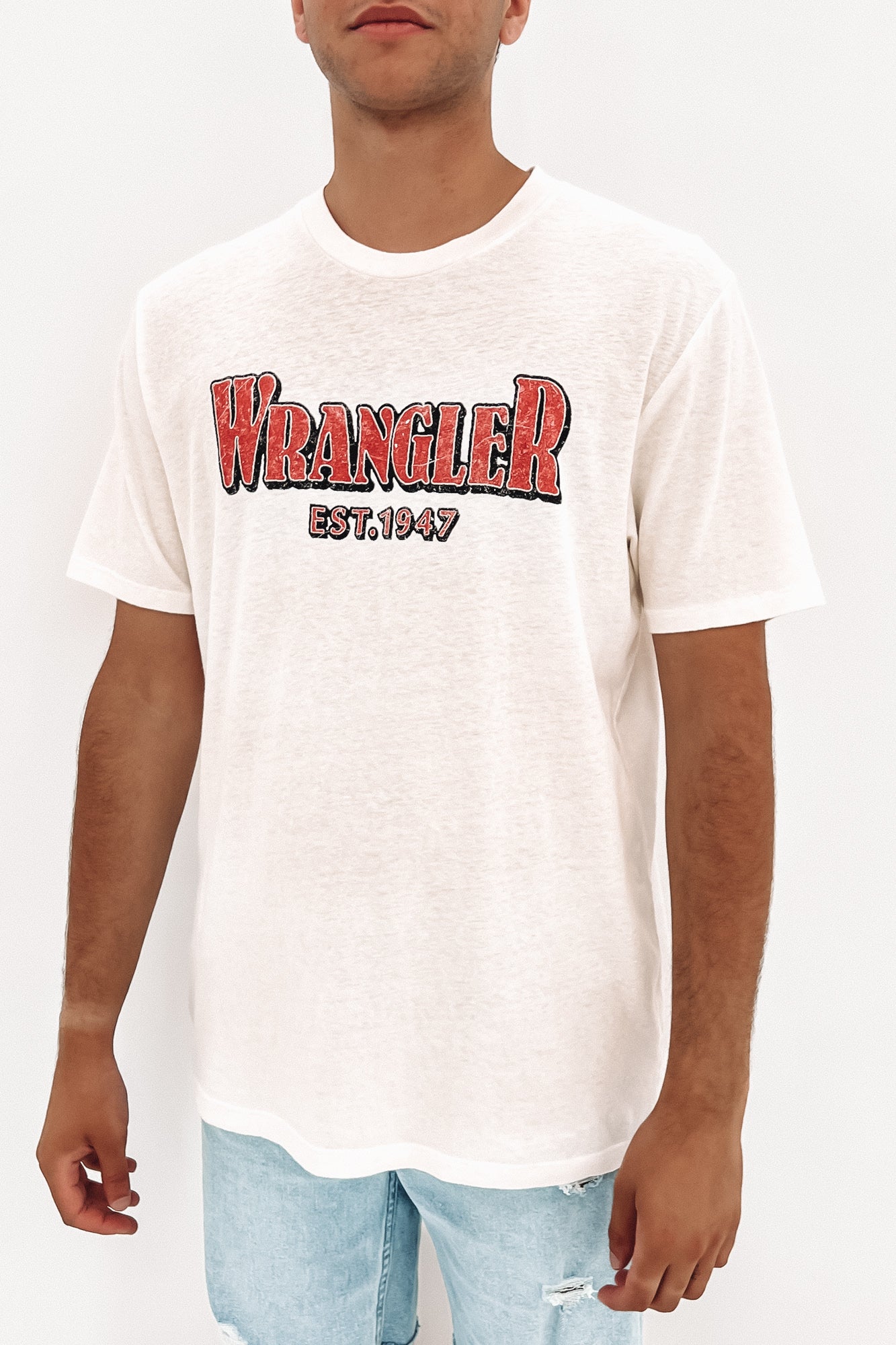 Wrangler 47 Tee Vintage White