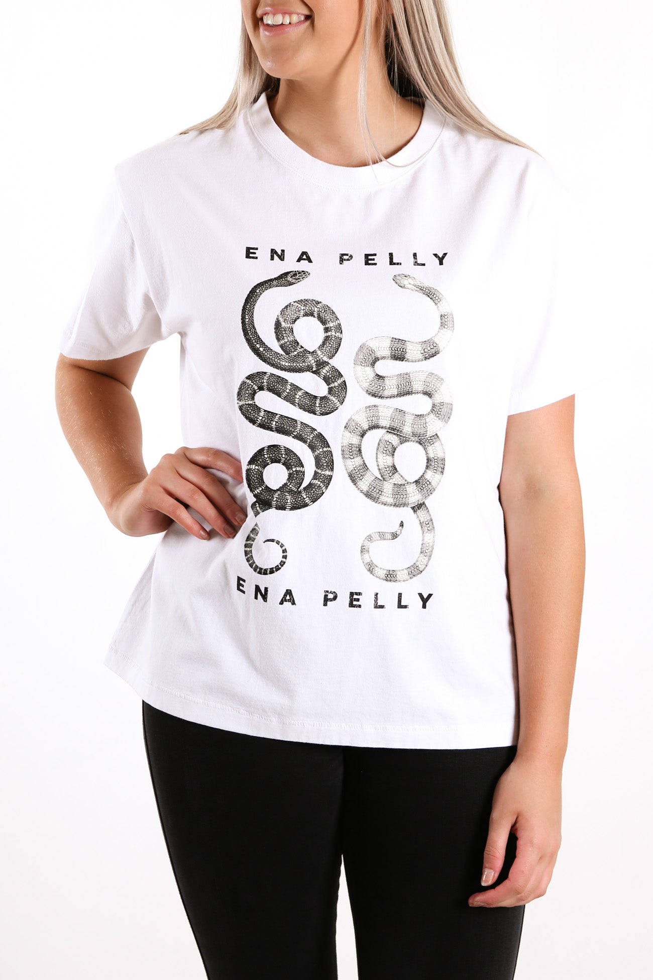 Ying Yang Tee White