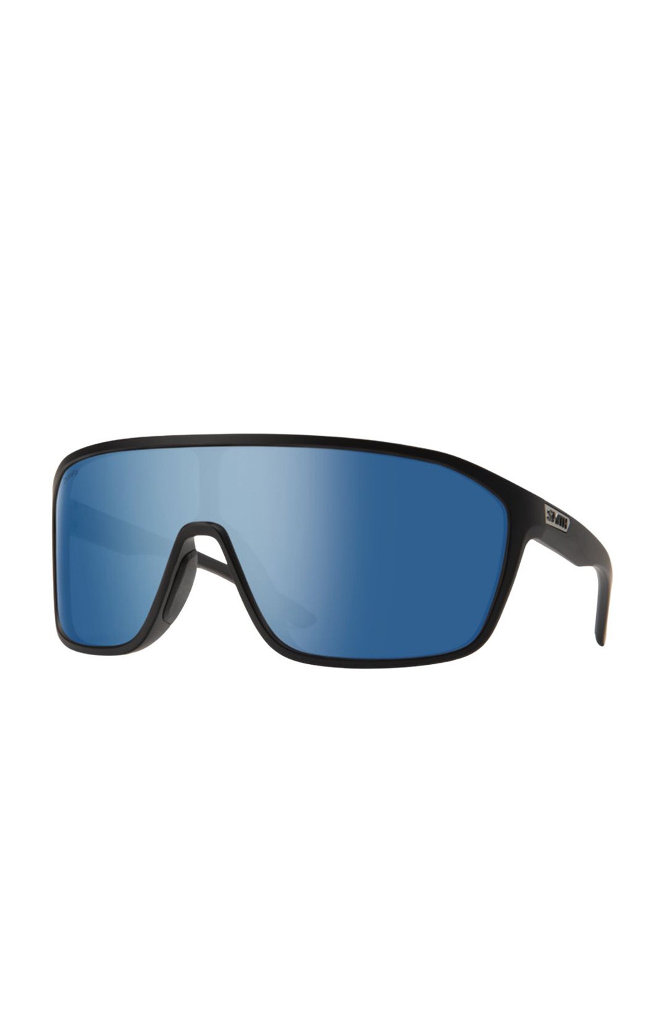 Boomtown Matte Black // ChromaPop Blue Mirror