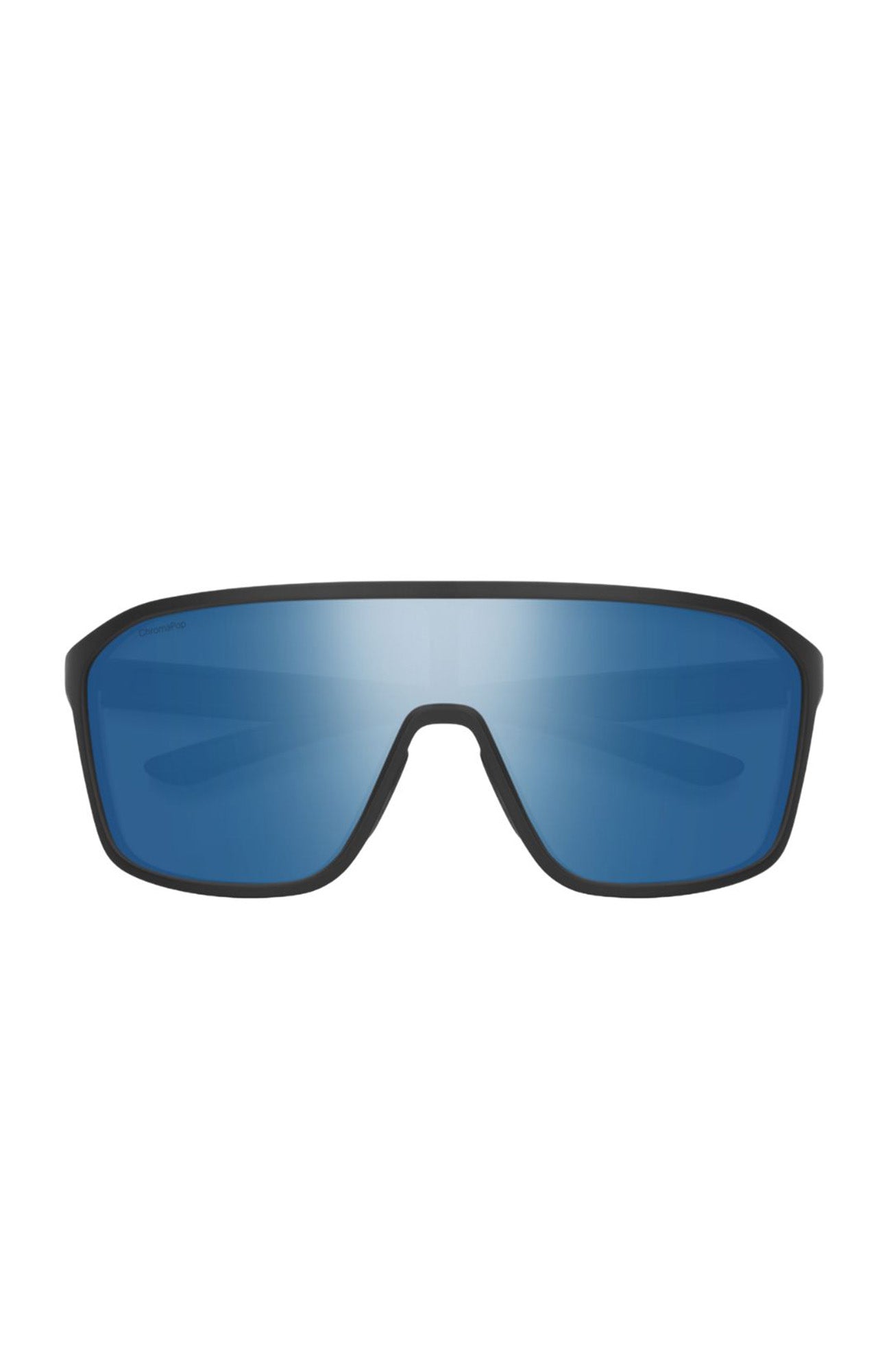Boomtown Matte Black // ChromaPop Blue Mirror