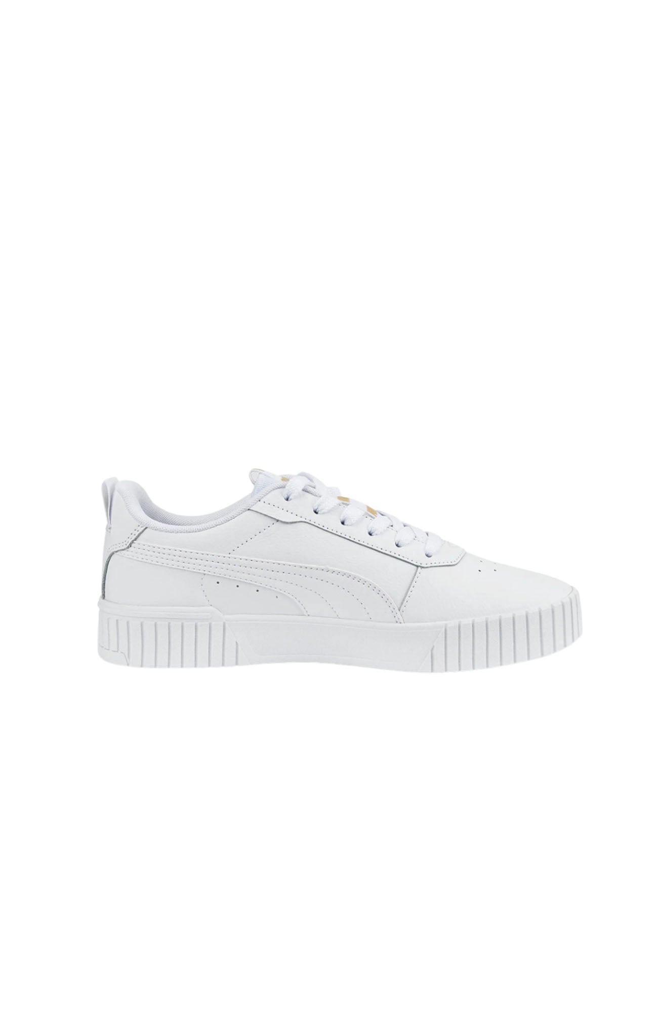 Carina 2.0 Tape Leather Sneaker Puma White Team Gold