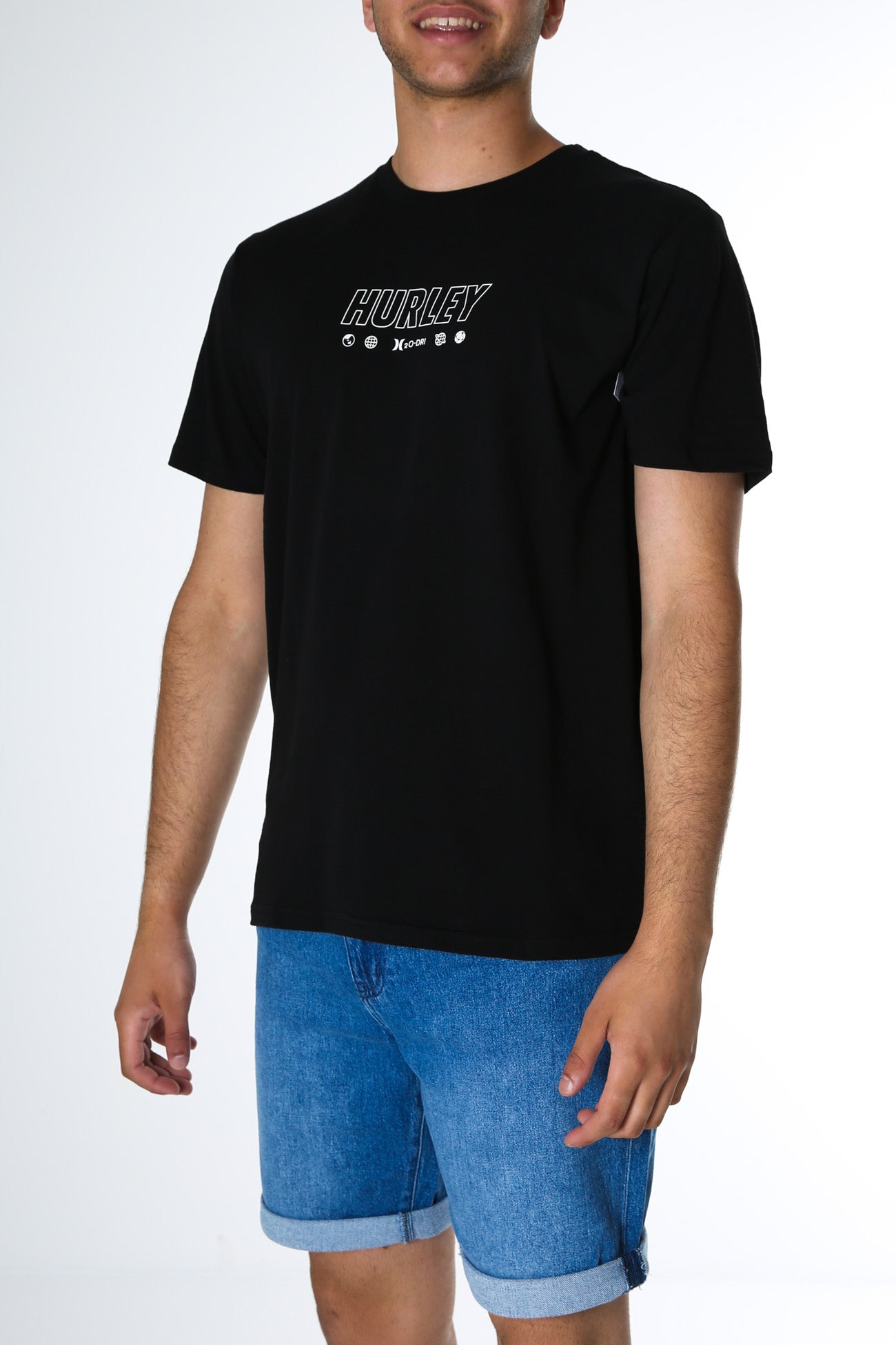 H20-Dri Fastlane Global Tee Black