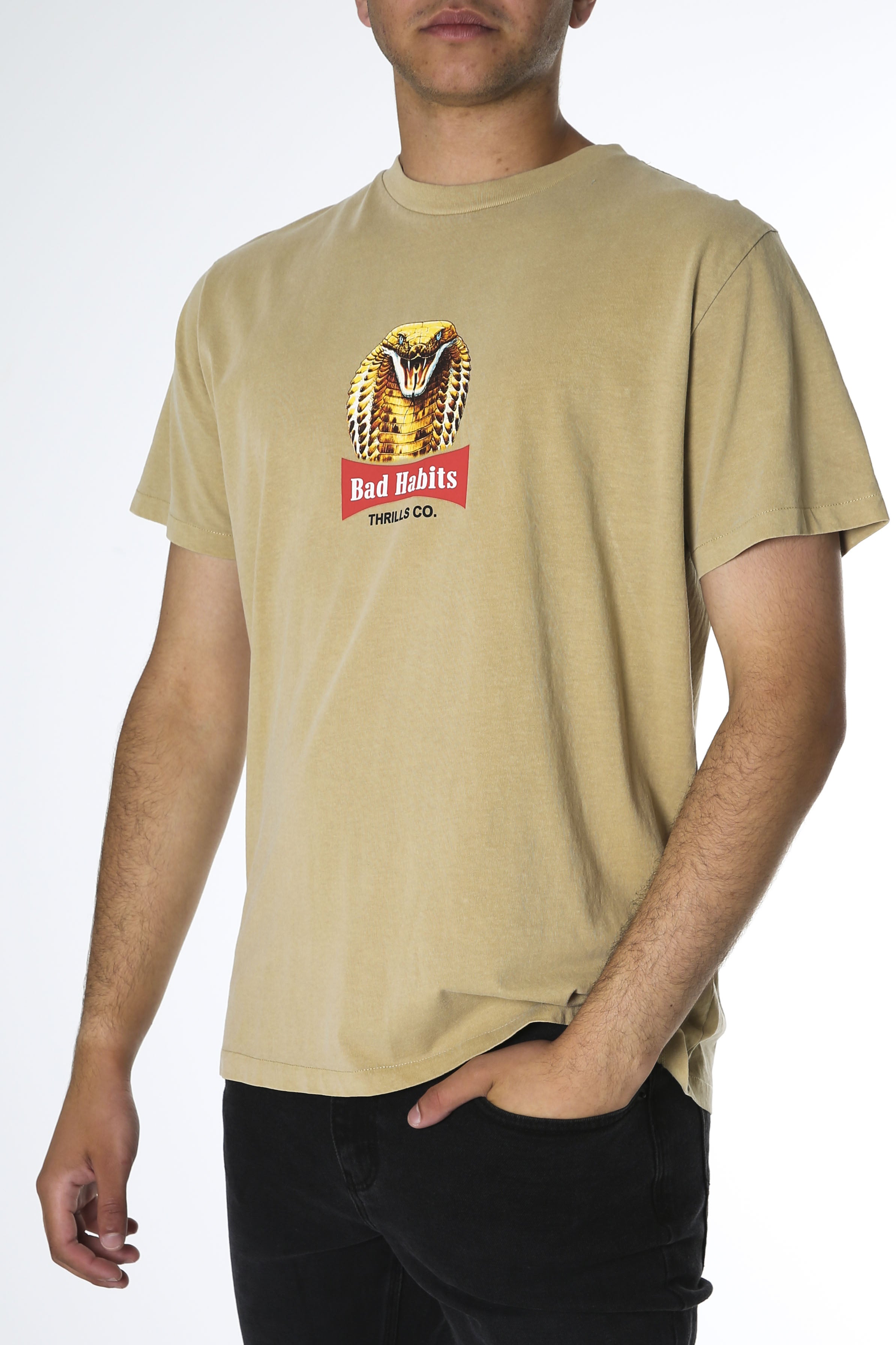 King Habits Merch Fit Tee Washed Tan