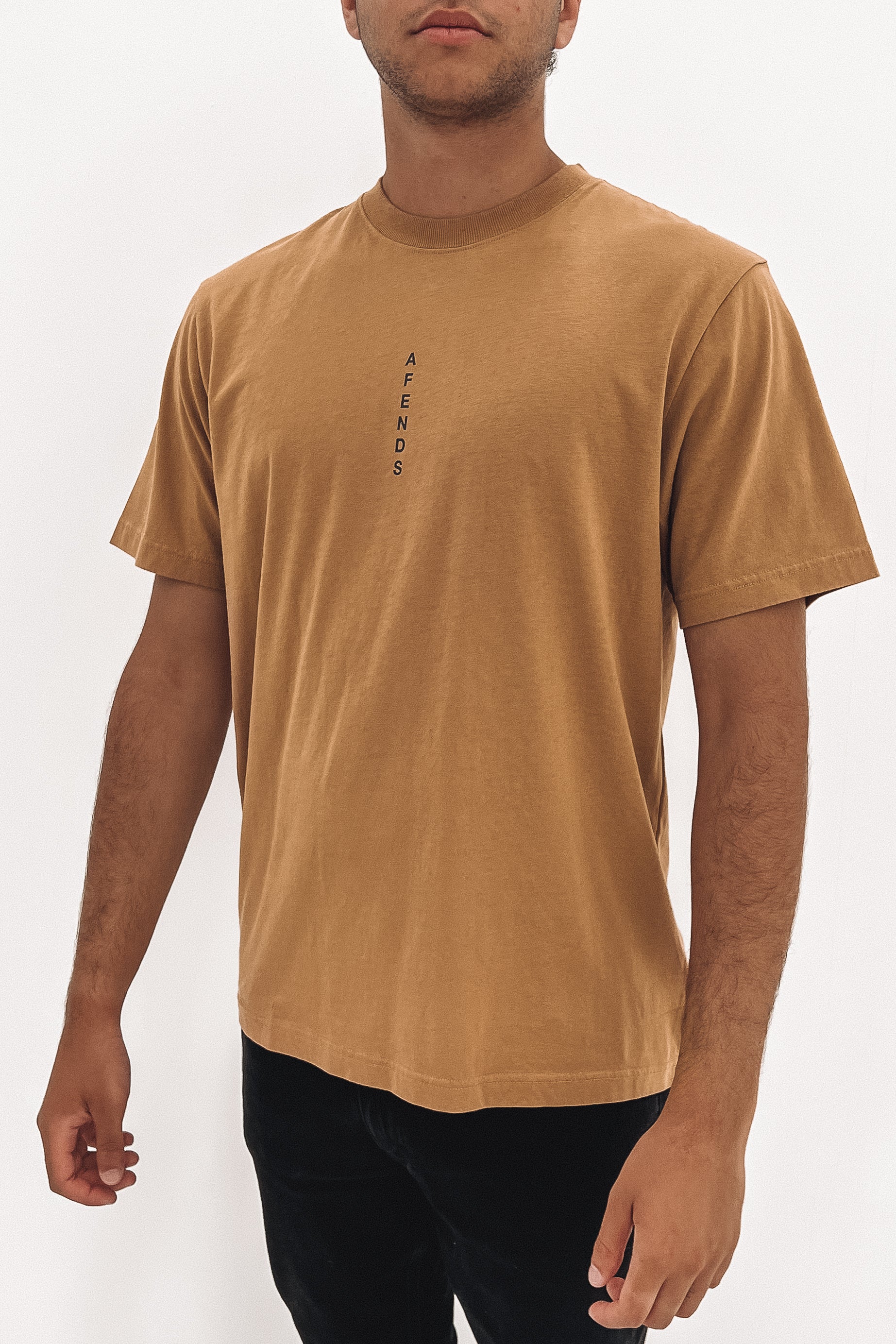 Machine Recycled Retro Fit Tee Chestnut