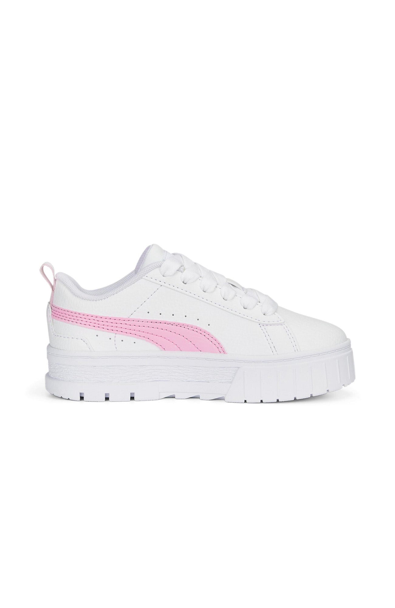 Mayze Leather Kids Sneaker Puma White Pearl Pink