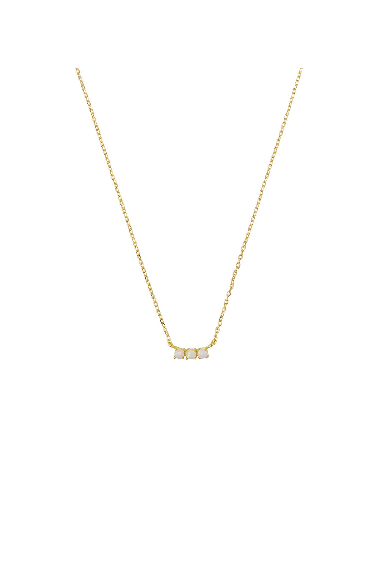 Saddie Opal Necklace Gold