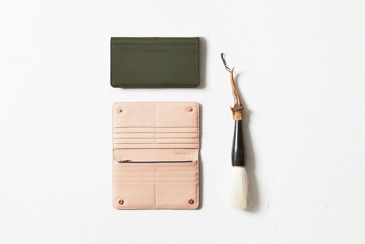 Triple Threat Wallet Khaki Status Anxiety - Jean Jail