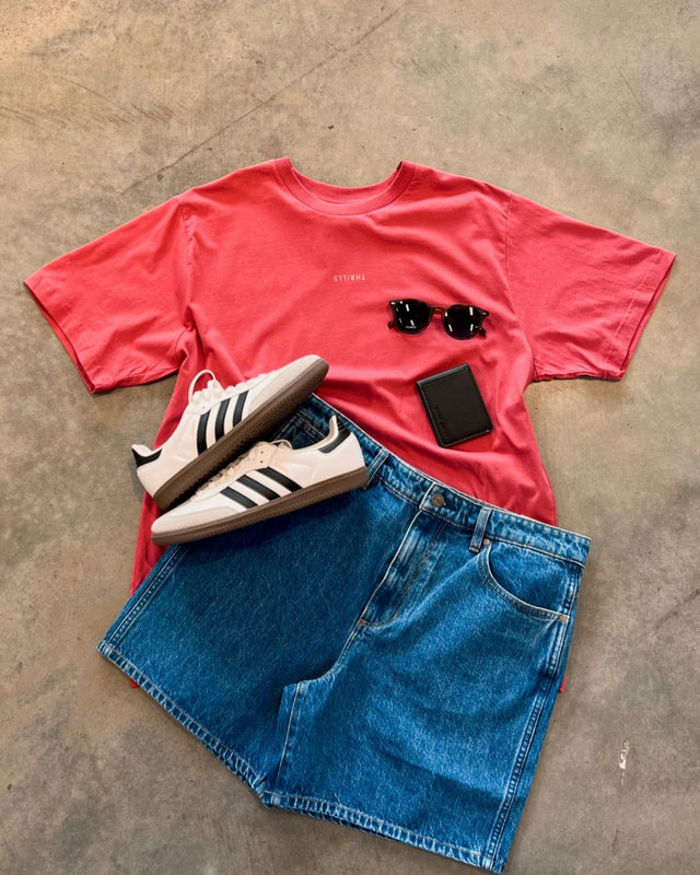 Thrills Merch Fit Tee Redwood