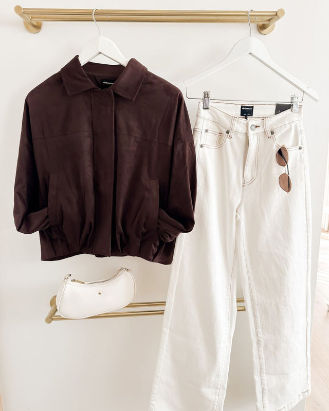 Haze Suede Jacket in Chocolate