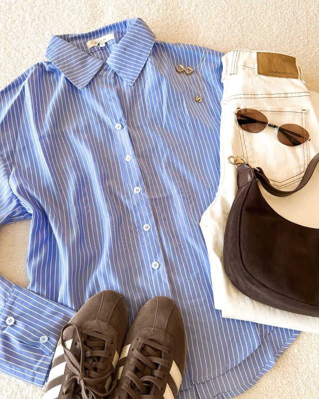 Shanaye Shirt Blue Pinstripe