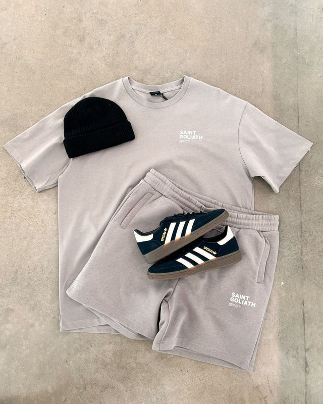 Kinetic Tee Smoke + Kinetic Fleece Short Smoke