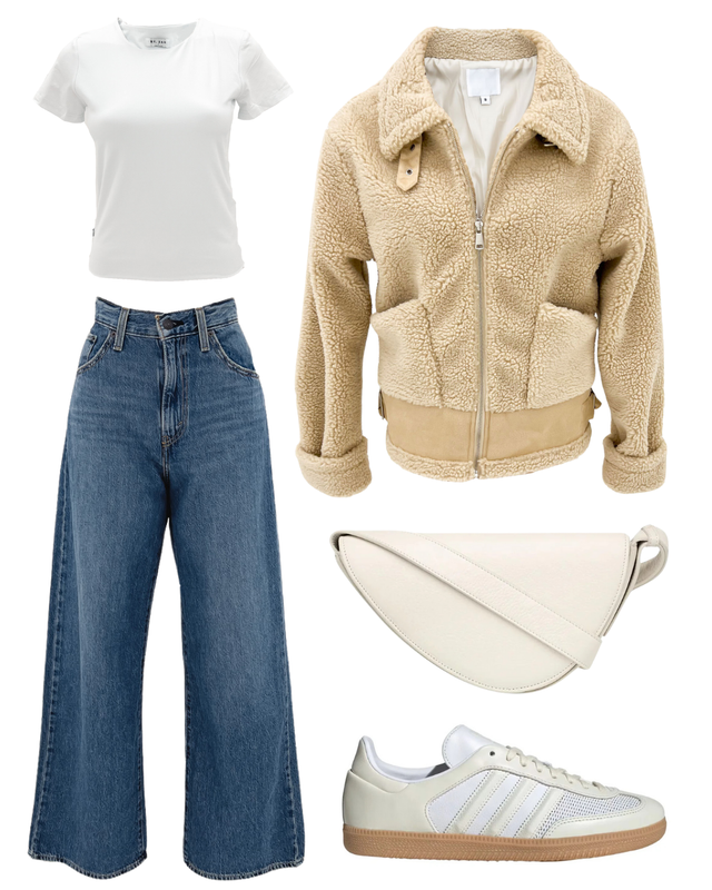 Kalvin Aviator Teddy Bomber Beige