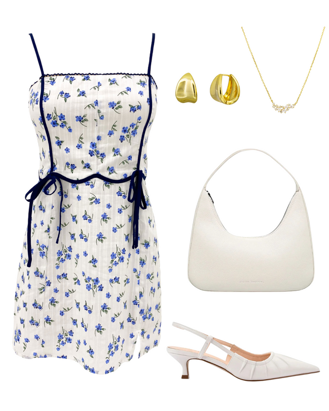 The Giovanna Mini Dress Blue