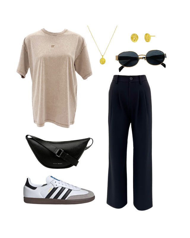 The Essential BZ Tee paired with the Maddox Pant