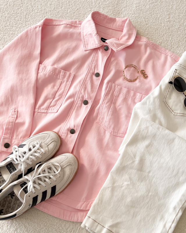 Casual with a Pop of Pink