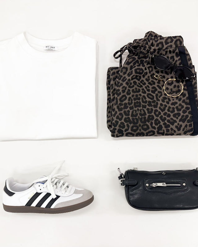 Sora Denim Pant in Leopard
