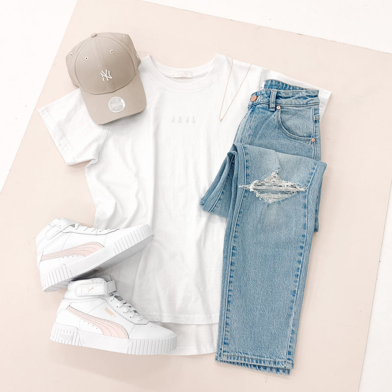 The Perfect Plain White Tee