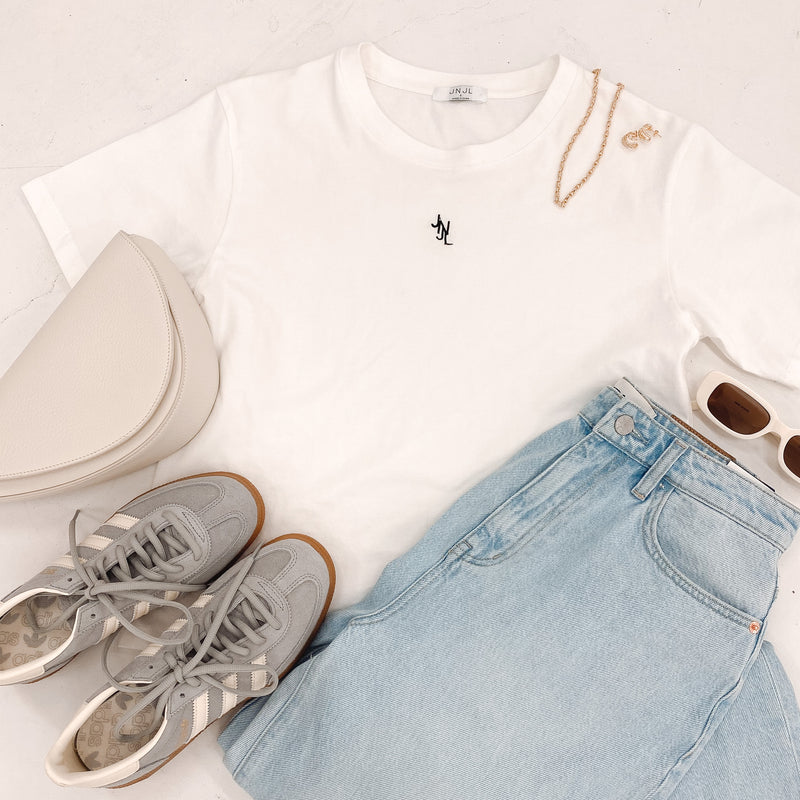 The JNJL Core Tee Vintage White