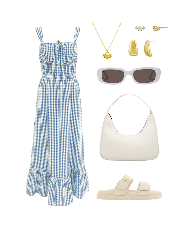 Micky Maxi Dress Check