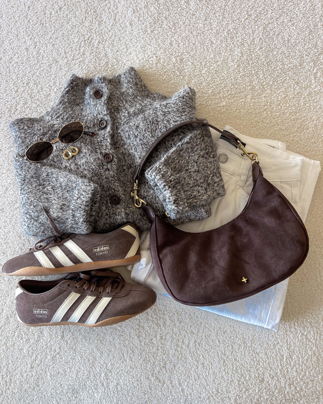 The Naika Cardigan Mocha Speckle