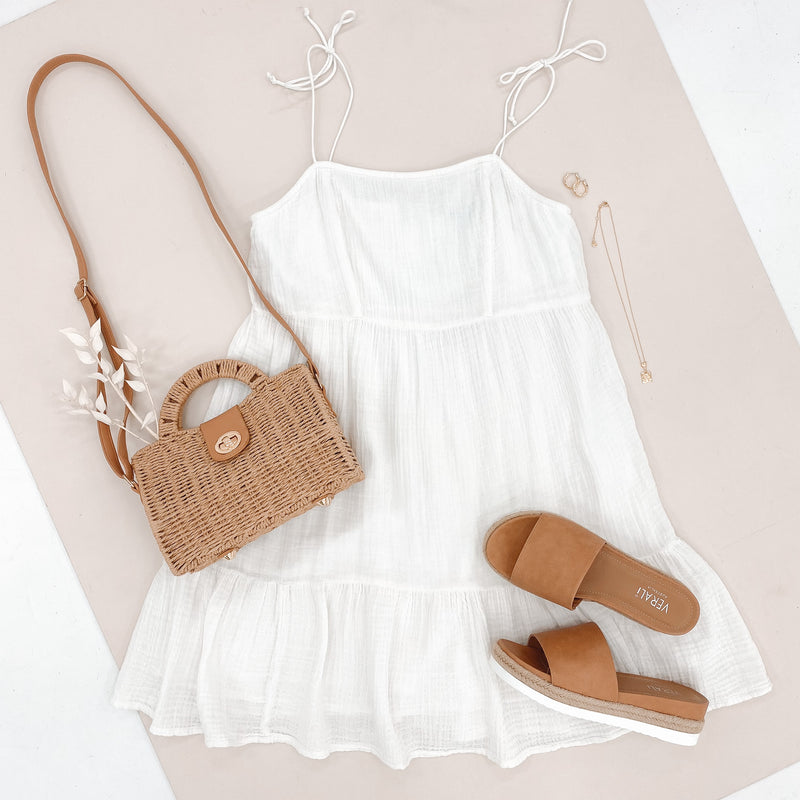 Rowie Mini Dress Vintage White