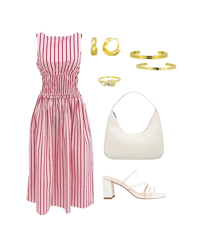 The Seth Maxi Dress Pink Stripe