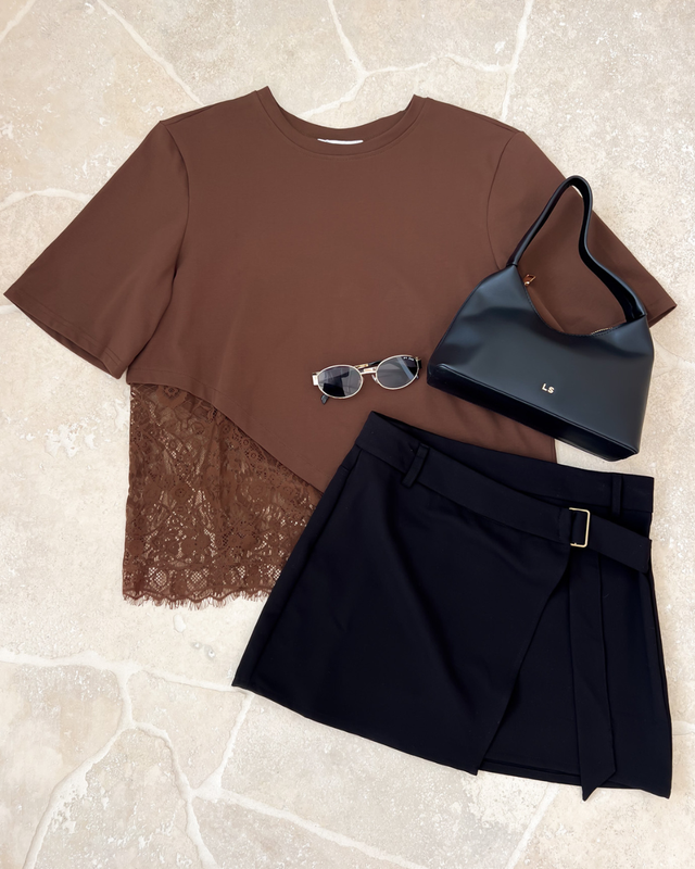 Tommi Lace Tee + Charlee Skirt