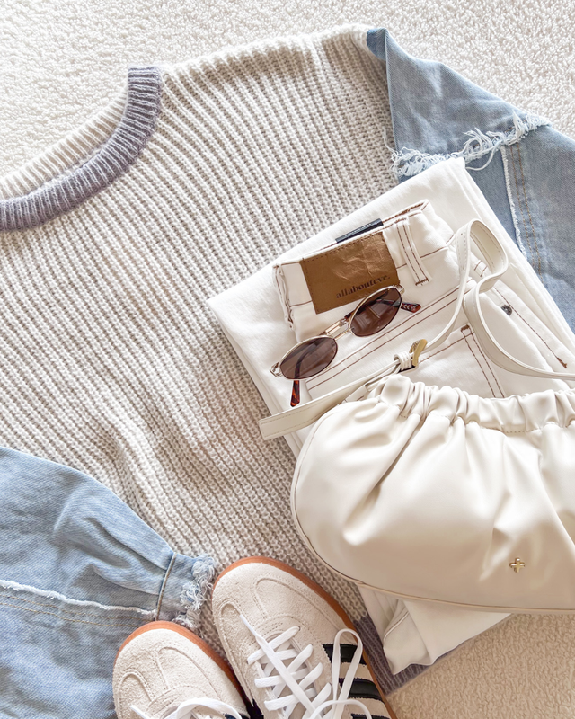 The Vayla Knit Jumper Blue Grey