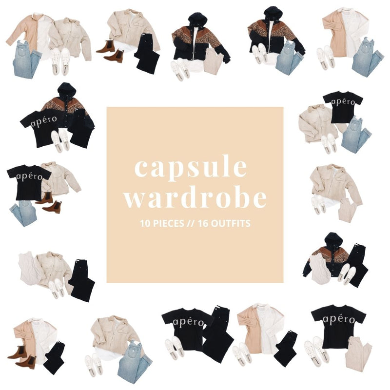 Capsule Wardrobe (10 pieces, 16 outfits)