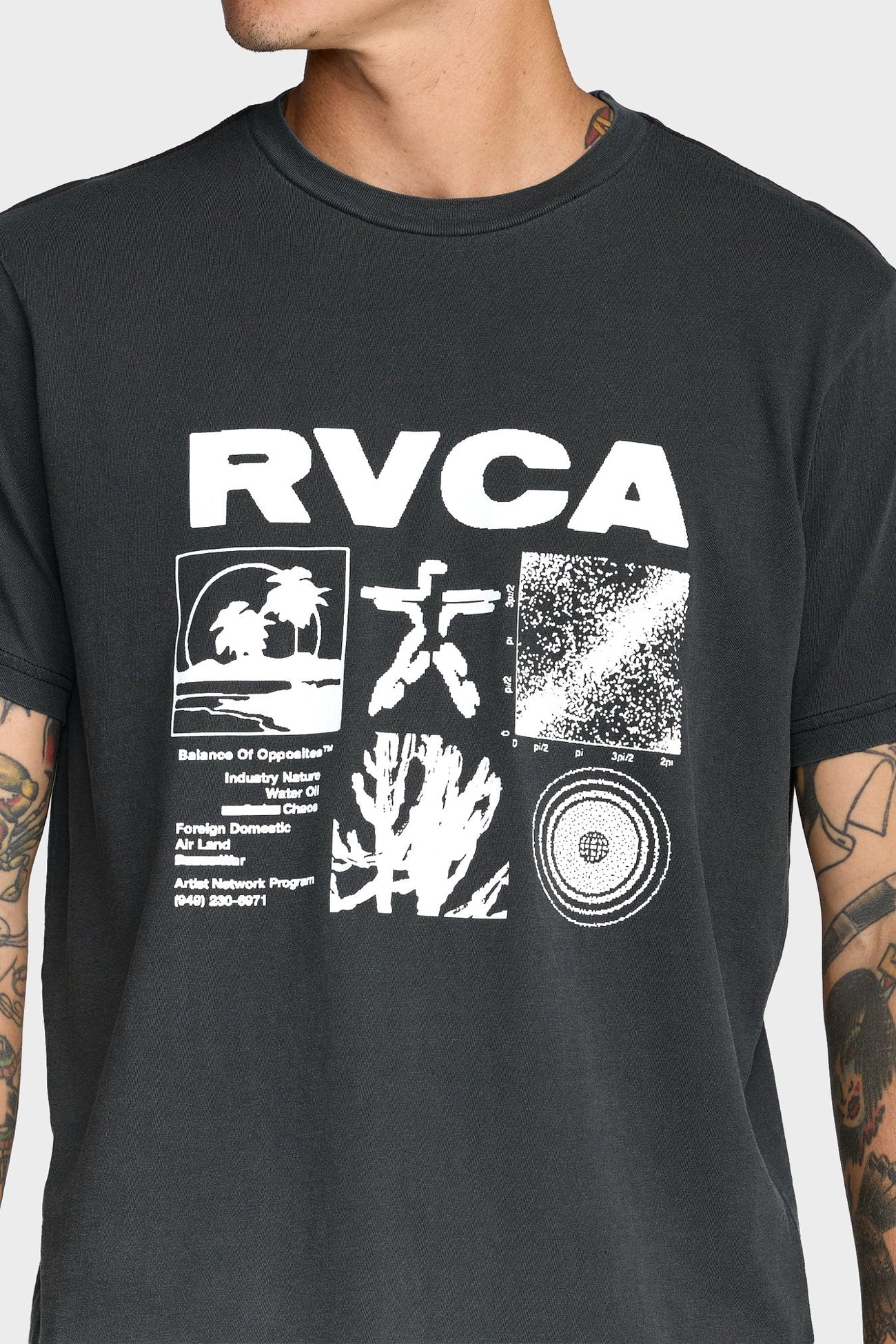 RVCA Program Tee Pirate Black