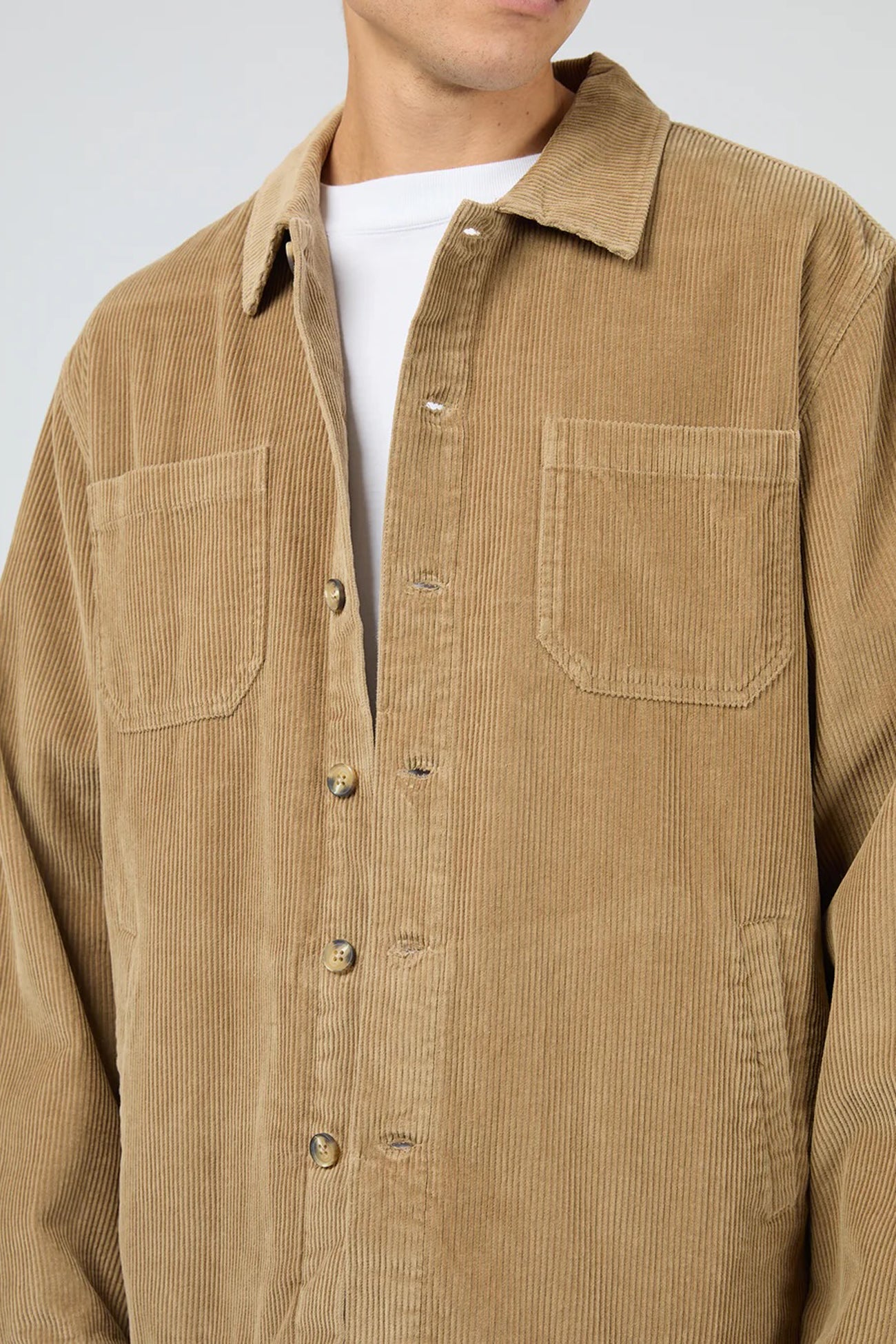 Jameson Cord Shirt Tan