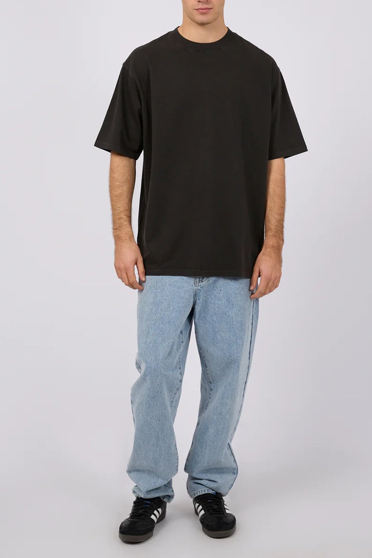 Heavy Weight Tee Washed Black
