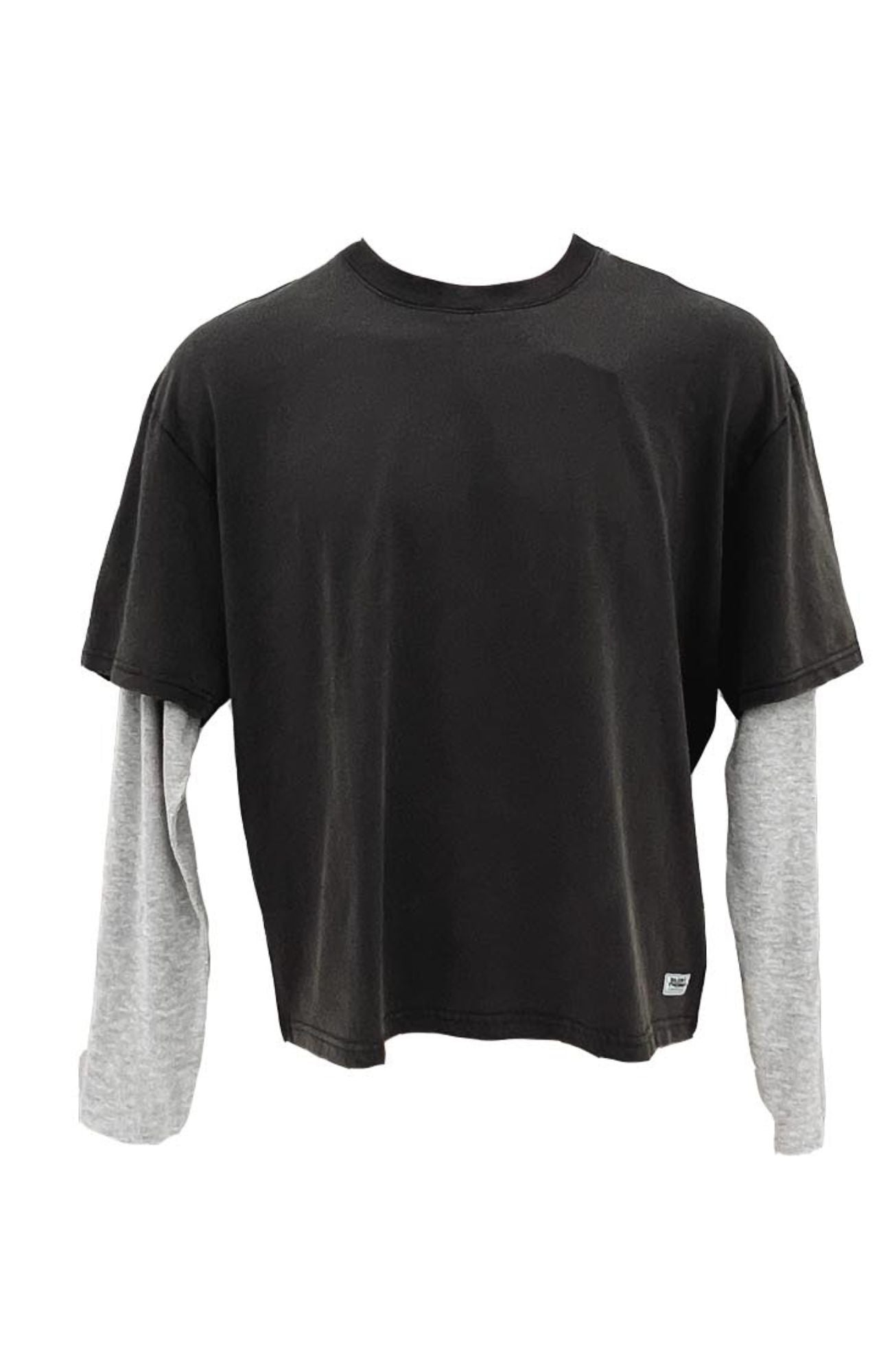 Layered Long Sleeve Charcoal