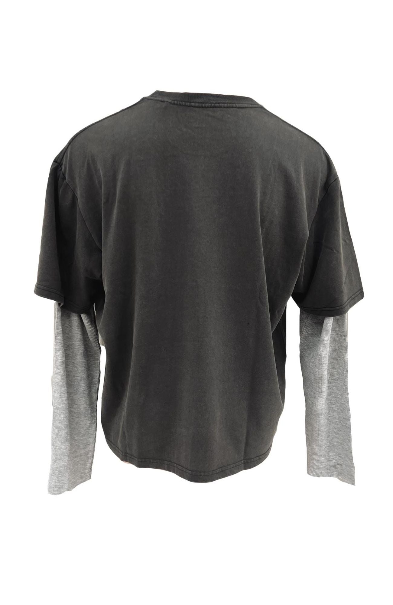 Layered Long Sleeve Charcoal