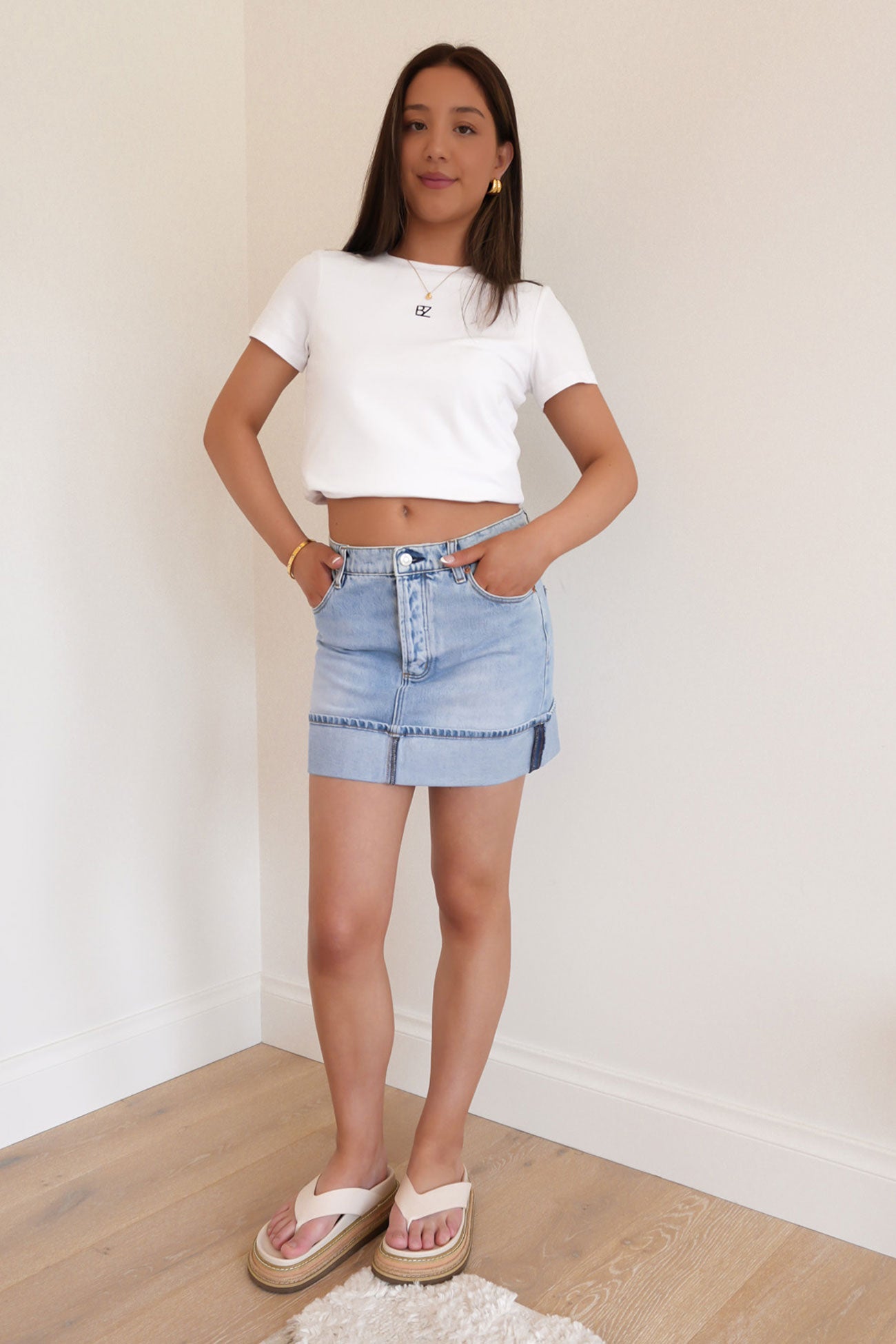 90s Relaxed Mini Skirt Rockaway